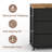 11 Drawer Dresser for with Power Outlets and LED Lights, 63 Inch TV Stand for 65, 70 Inch TV, Entertainment Center with Storage, Wide Chest of Drawers with Open Shelves for Living Room, Bedroom