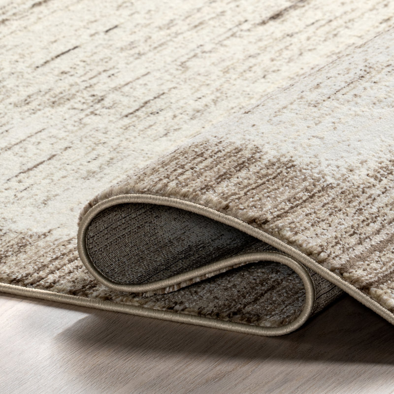 Sonali Casual Bordered Fringe Area Rug, Rectangle 5' x 7'10"