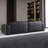 Black Genuine Leather Modular Sofa cushion couch-1956250122-1956250124
