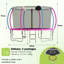 SENCHO GINSYTALIOR Round Backyard Trampoline with Safety Enclosure-1186249043