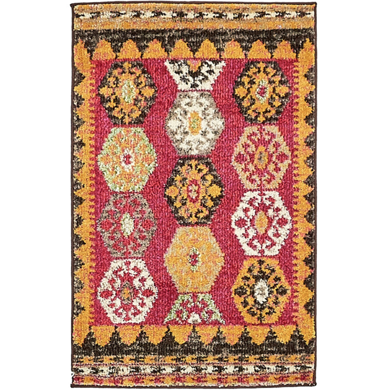 Giroux Washable Geometric Indoor Rug, Rectangle 2' x 3'