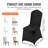 Black Chair Covers (Set of 30)