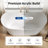 DeerValley Horizon 67" x 31" Freestanding Double Slipper Soaking Acrylic Bathtub with Overflow Drain DV-1T153S