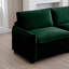 Canapé moderne à 4 places rembourré avec 1 repose-pieds, facile à assembler avec 2 coussins d'accoudoir et 4 coussins décoratifs-122200615
