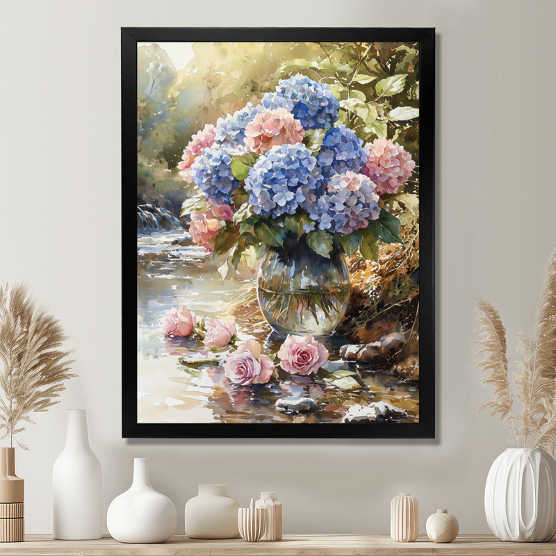Chapman - Floral Canvas Art Print, Reproduction encadrée d'une seule photo, Noir, noir, noir, noir, H 20 po x l 12 po