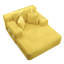 Luxueuse chaise longue convertible avec fonction canapé-lit 2-en-1, coussin en mousse à ressort, pochette de rangement et conception sans assemblage pour les petits espaces-130000068