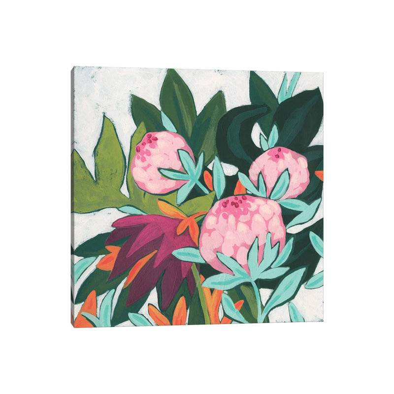 Jungle Jewel II 1 Piece Wrapped Canvas Wall Art, 93.98 cm H x 93.98 cm W x 1.91 cm D