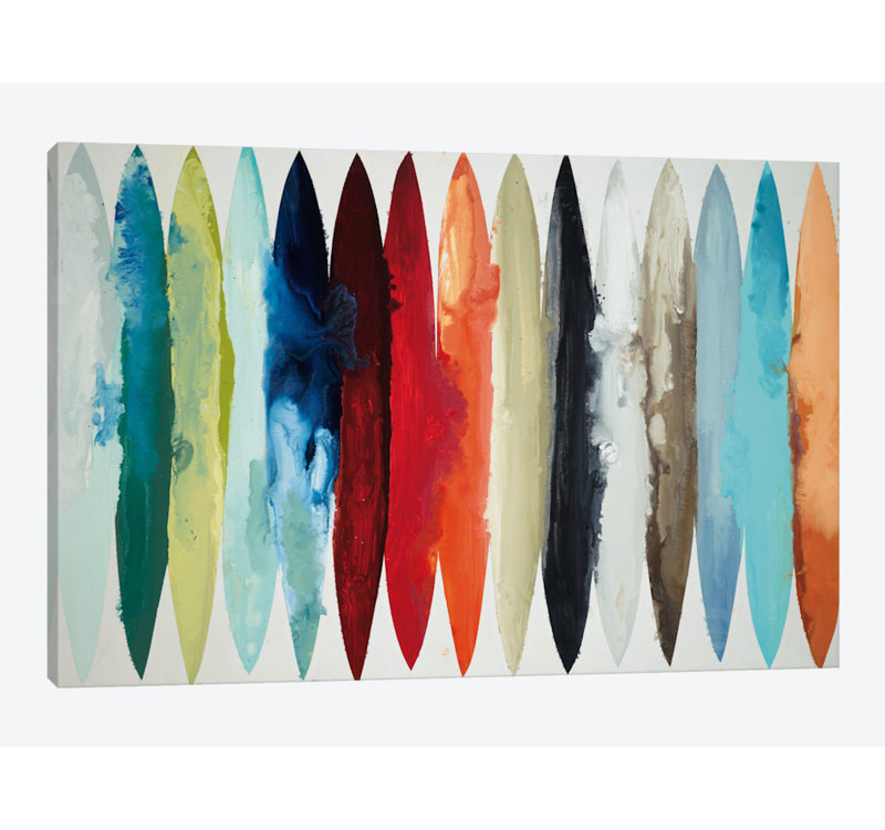 «Even Flow» par Randy lbberd - Estampe numérique sur toile tendue avec châssis, H 8 po x l 12 po x P 0,75 po, Toile tendue