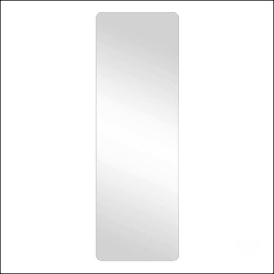 Full Body Round Corner Wall Mirror With Hanging Hole, Ideal For Bedroom, Living Room And Cloakroom