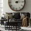 Oberon Iron Wall Clock