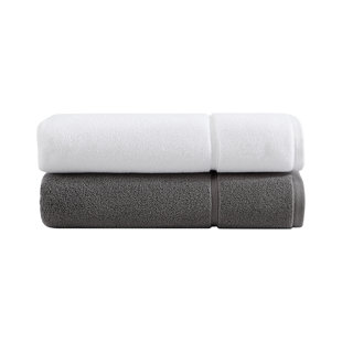 Vera Wang Sculpted Pleat Solid Cotton 6-Piece Towel Set in White