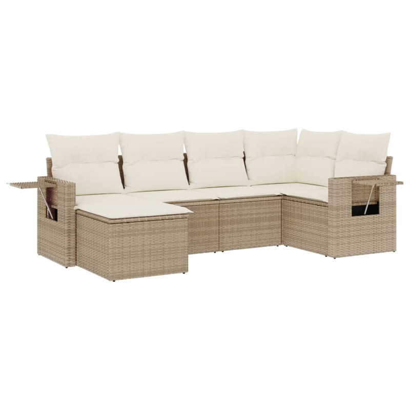 Ensemble de canapé de jardin Vidaxl beige