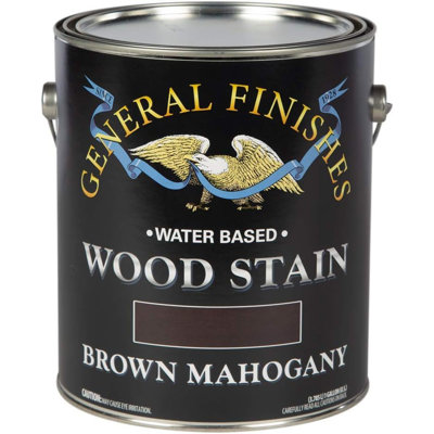 General Finishes Water Based Brown Mahogany Wood Stain (1 Gallon)