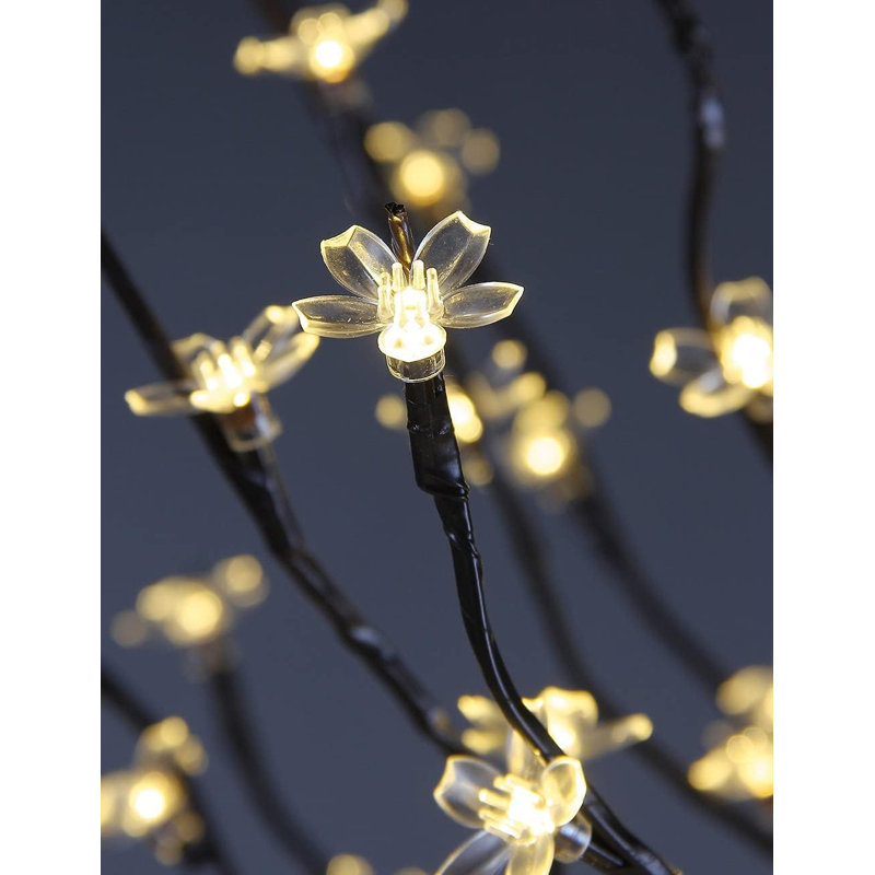 6.5FT 208 LED Cherry Blossom Tree, Lighted Artificial Tree for Decoration Inside and Outside