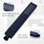 Robinet de baignoire romaine à cascade moderne avec douche à main - Robinet de baignoire à fixation sur le comptoir à poignée simple avec inverseur, laiton massif, noir mat