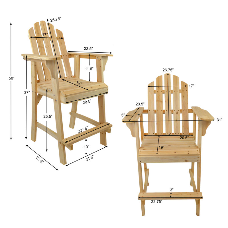 Mallory Outdoor Adirondack Chair