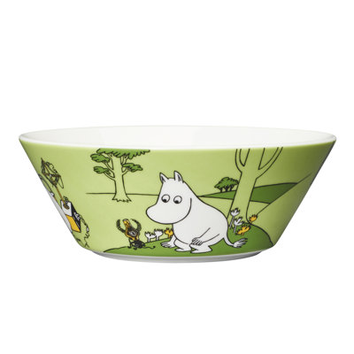 Moomin 13.5 oz. Cereal Bowl Moomintroll Grass-Green