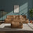 Casa 93" Leather Sofa, Antique Sienna