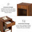 Table de chevet en bois massif Pablo-969392485