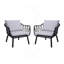Ensemble de 2 fauteuils club Huron