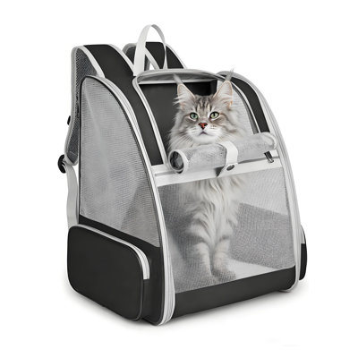 Portable Pet Carrier With Breathable Mesh Windows - Collapsible Cat/dog Travel Backpack For Indoor/outdoor Us