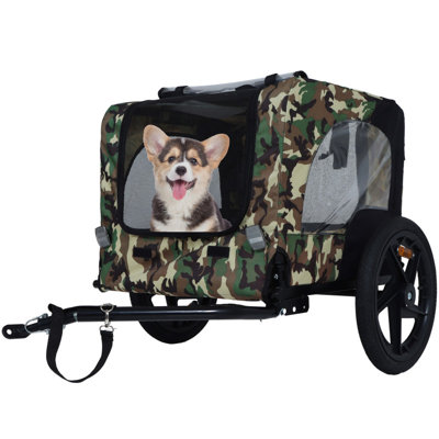 Camouflage Remorque à vélo pliable Remorque à vélo pour camping