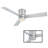 Axis 3 - Blade Indoor/Outdoor Smart Flush Mount Ceiling Fan with Remote Control and LED Light Kit Included, Works With Alexa and iOS / Android App-104550578-50618015-50618019