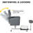 Reclining Pedicure Chair With Stool, Footrest & Massage Foot Basin-1007398387