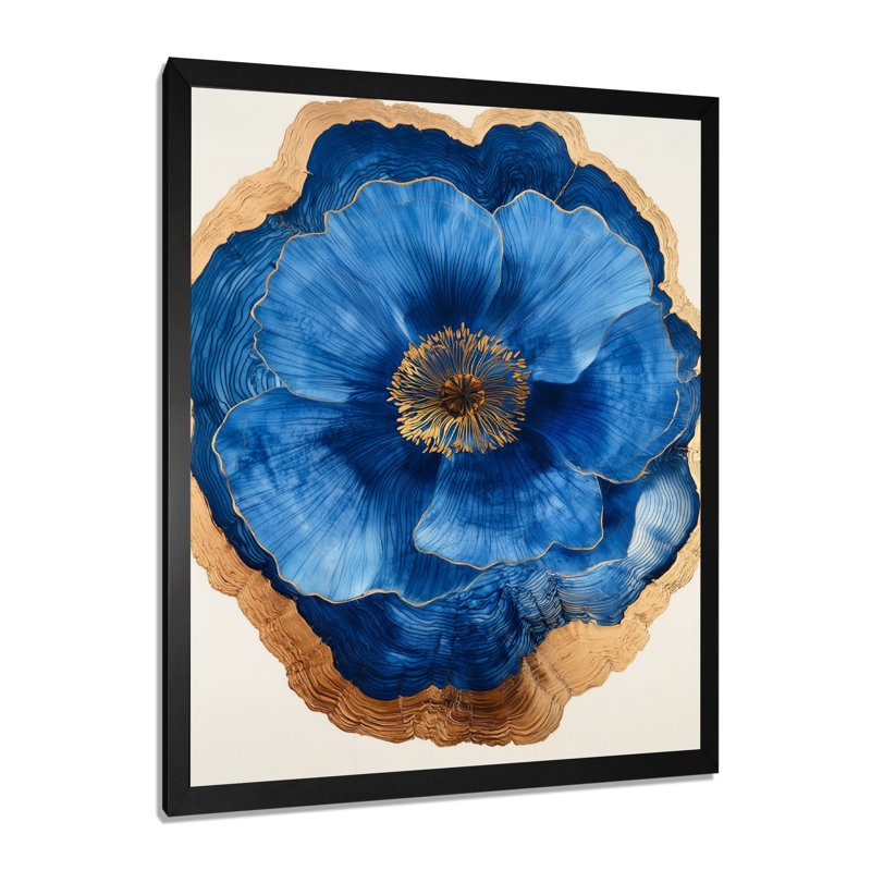 Nagel - reproduction d'art sur toile florale, H 32 po x l 24 po, Noir, Picture Framed