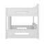 Lit superposé grand sur grand avec tablettes de rangement et stations de charge USB-155672511