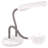 OttLite Duoflex Magnifier Lamp, 2X Optical Grade Magnification, 5X Spot Magnifier, Flexible Neck