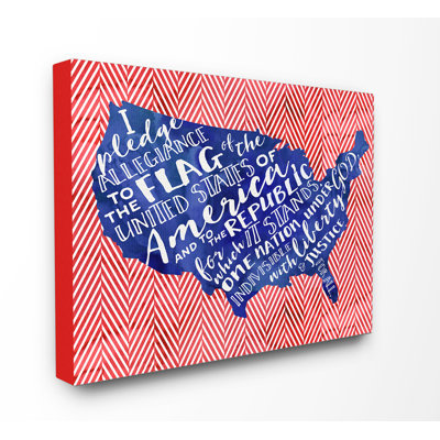Art mural sur toile Gupton Pledge of Allegiance