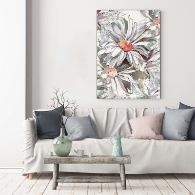Daisies - Wrapped Canvas Print