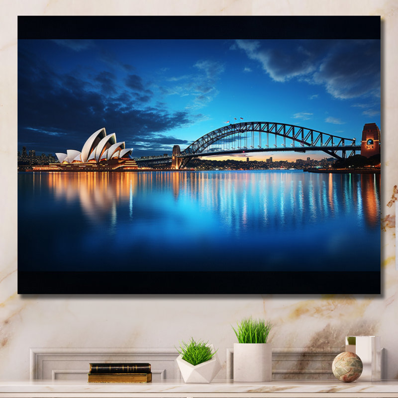 Australie, Sydney Sydney III, impression sur toile encadrée, H 24 po x l 32 po x P 1 po, Toile tendue
