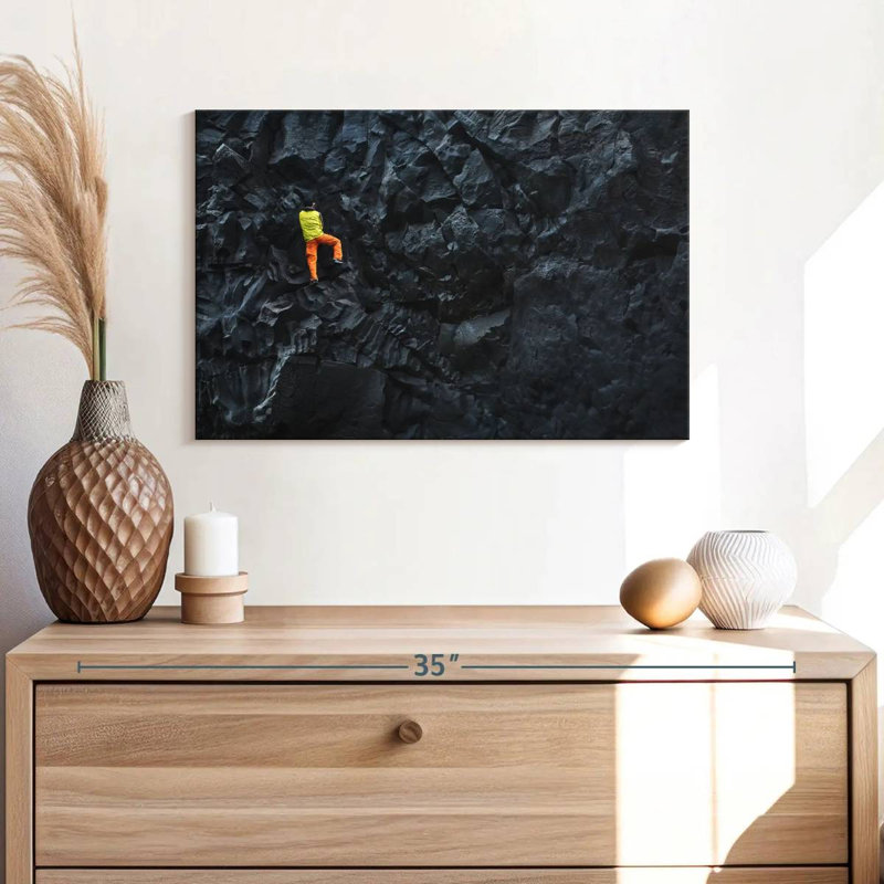 Senne Dark Rock Climbing, 16" H x 24" W