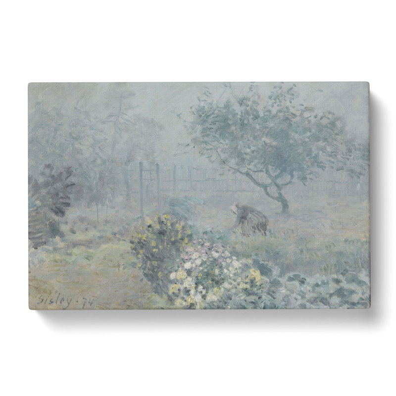 Fog Voisins by Alfred Sisley - Wrapped Canvas, 35cm H x 50cm W x 3cm D