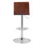 Tabouret tournant à hauteur réglable avec revêtement en similicuir