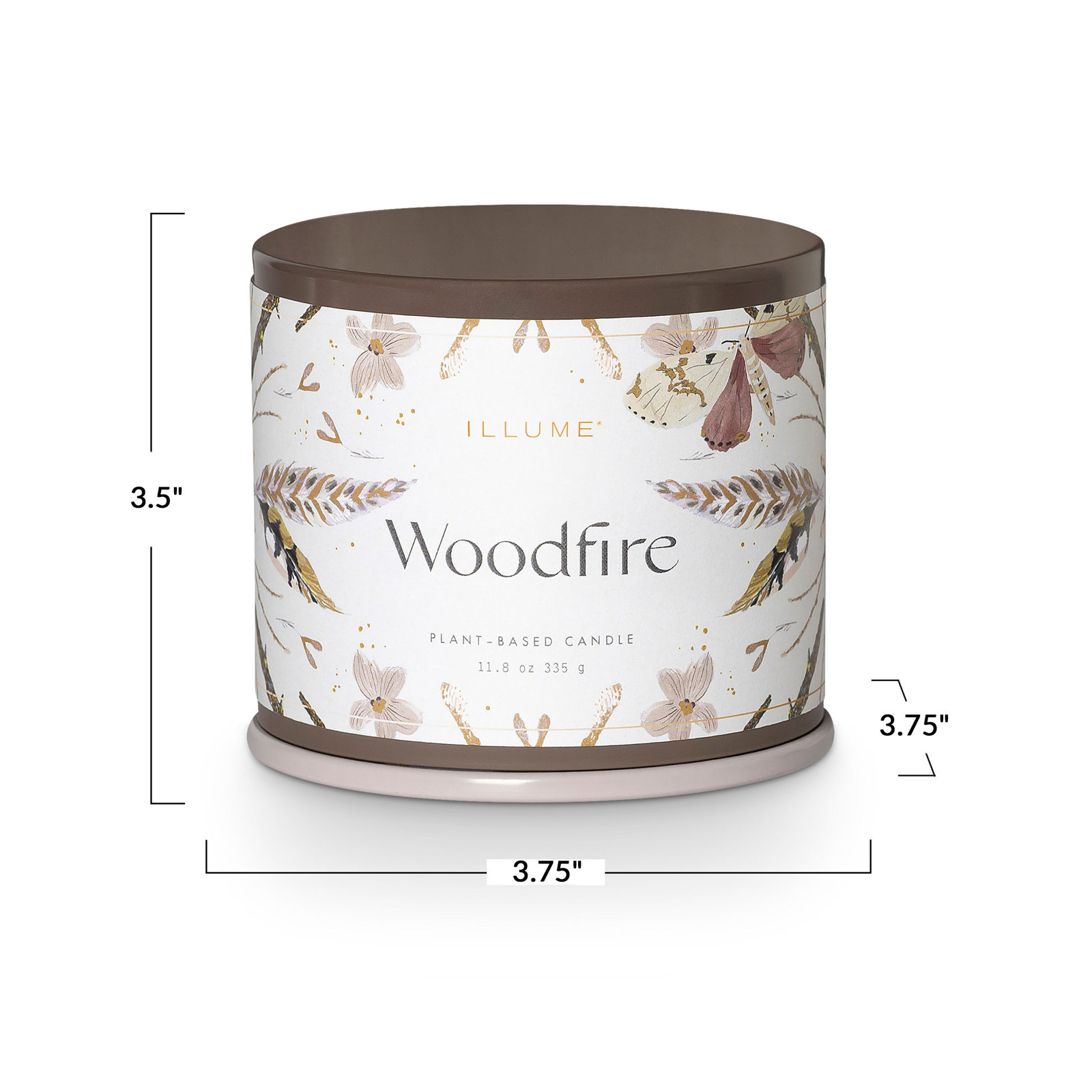 Woodfire Scented Jar Candle, Vanity Tin