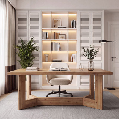 Solid Wood Computer Desk