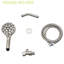Douche à main en nickel brossé - 8 fonctions, tête de 4,7 po, boyau de 59 po Améliorez votre routine quotidienne Douche de 8 po en acier inoxydable de 4,7 po et 59 po-117092875