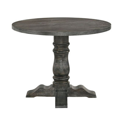 Capwell Weathered Gray Round Dining Table