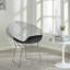 Chaise d'appoint rembourrée en maille Drews-531494533-517208789