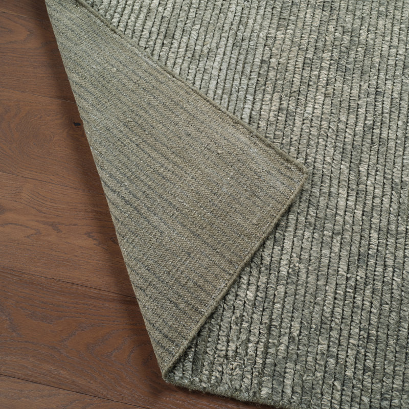 Jaipur Living Alpine ALP07 Handknotted Solid Green Area Rug (9'X12'), Rectangle 10' x 14'
