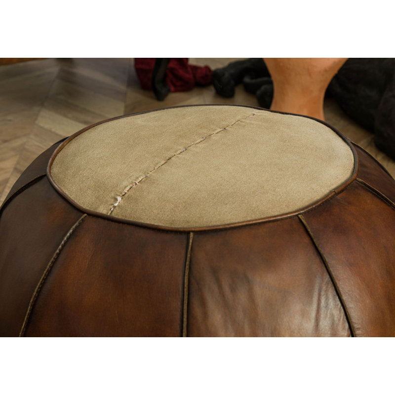 CHESTERFIELD Solid Wood Accent Stool