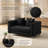 58" Modern Loveseat with Gold Metal Legs-1899863415