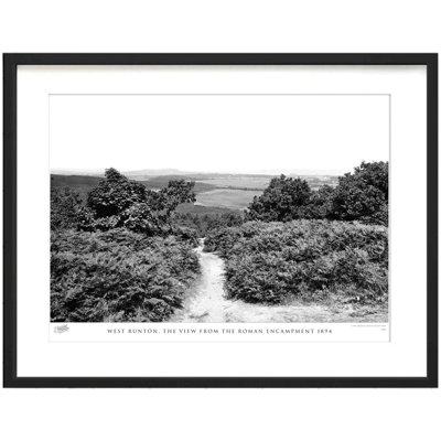 West Runton, The View From The Roman Encampment 1894 by Francis Frith - Single Picture Frame Print