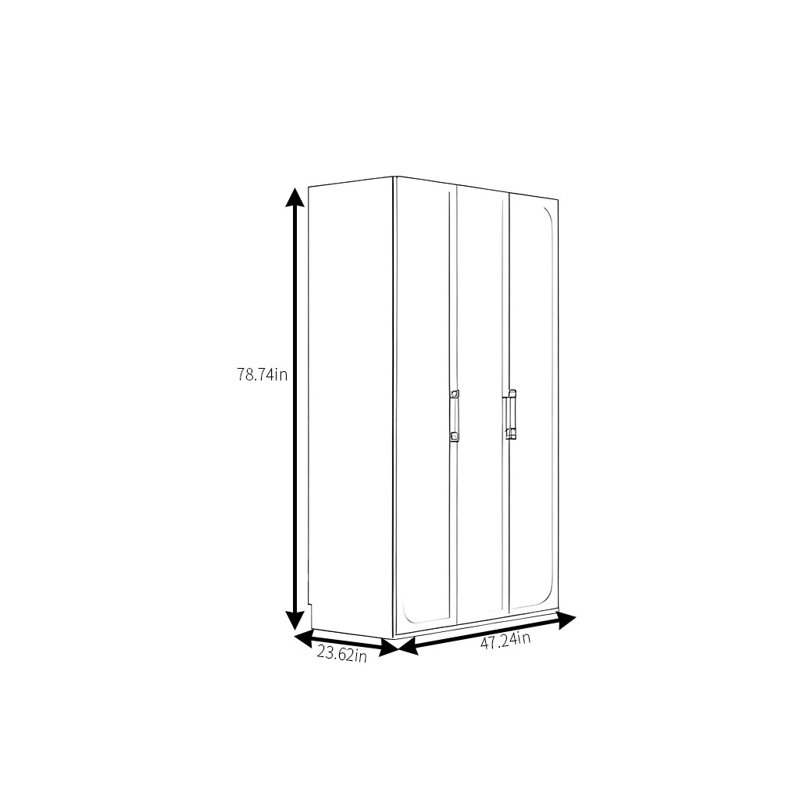 Garde-robe simple de couleur unie