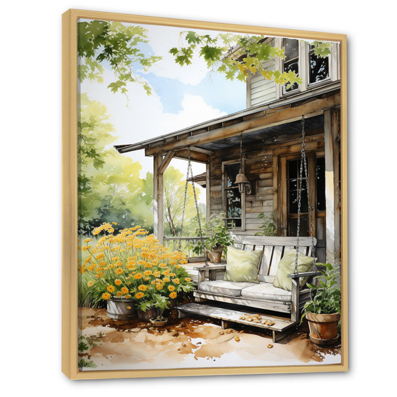 Vaneka Farmhouse Gentle Breeze I, H 32 po x l 24 po x P 1 po, Cadre naturel flottant