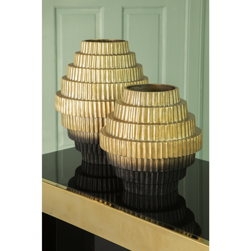 Borst Aluminum Table Vase, 35cm H x 29cm W x 29cm D