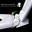 Siège de toilette allongé à fermeture lente avec charnières réglables et retrait facile en bois blanc moulé, taille standard-52989293